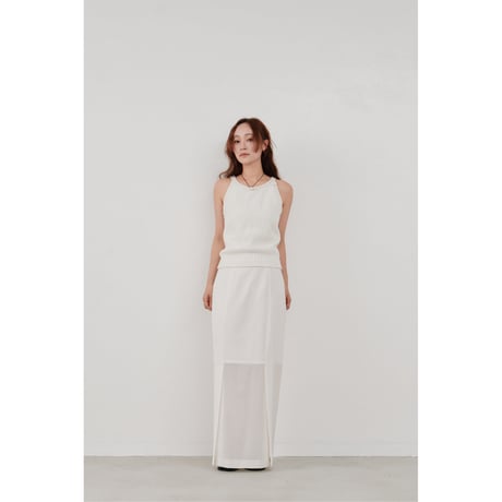 【Hella】sheer pencil skirt　※納期6月中旬〜7月中旬