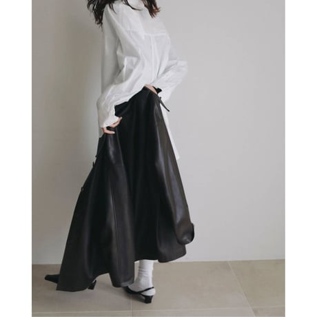 【anuke】Ecoleather Over Jacket　※納期9月中旬～10月中旬