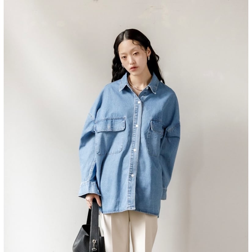 AGAWD】デニムオーバーシャツ | selectshop kusukusu AGAWD】デニムオーバーシャツ | selectshop kusukusu