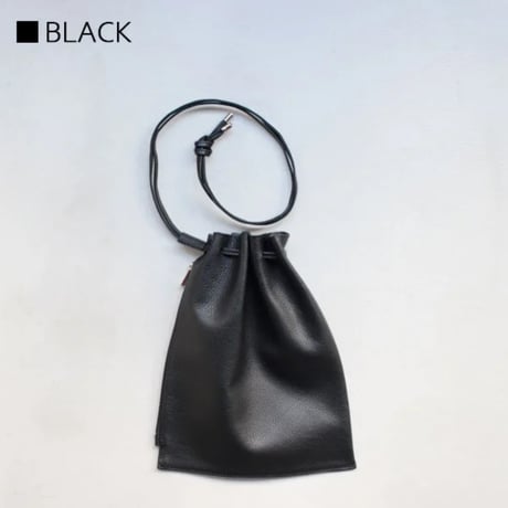 【blancle】S.LEATHER ZIP DRAWSTRING 【Msize】bc1172