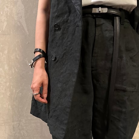 レイ様 m.u.l エムユーエル ブレスレット デニムクロコ型押し m.u.l エムユーエル ブレスレット デニムクロコ型押し