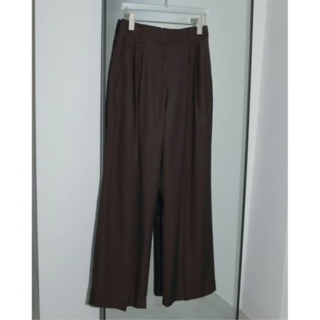 【anuke】Twill Wide Pants　※納期3月上旬～4月上旬