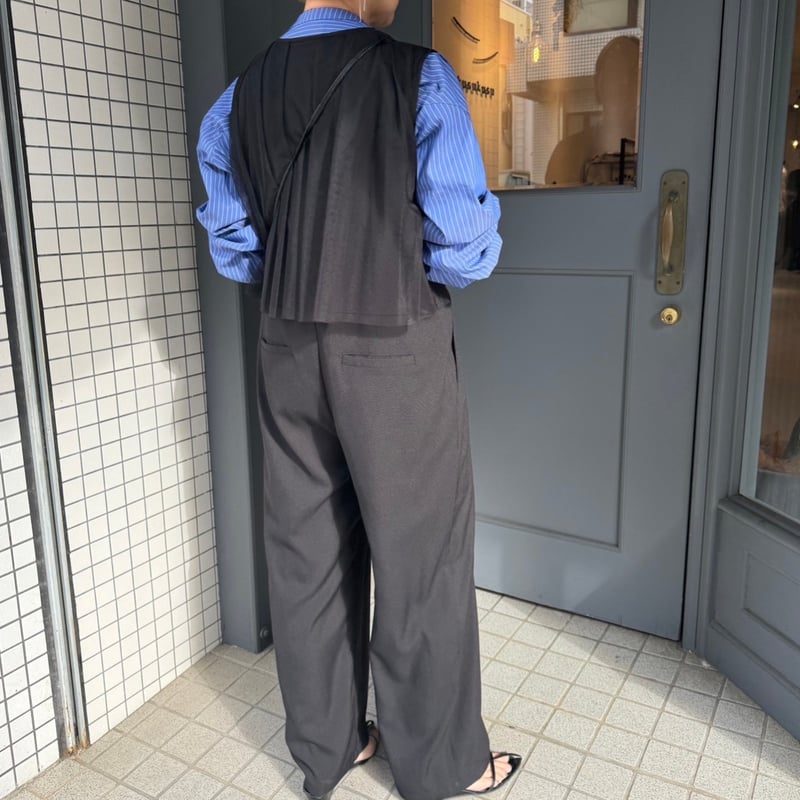 kusukusuオリジナル】バックチュールサロペット | selectshop kusukusuオリジナル】バックチュールサロペット | selectshop
