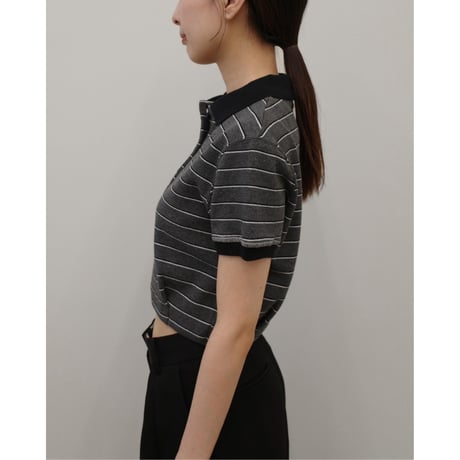 【TODAYFUL】Border Polo Tops