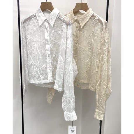 【CLOCHE】レースブラウス
