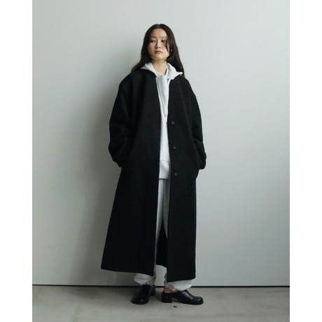 【anuke】Collarless Cocoon Coat※11月上～12月上