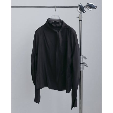 【anuke】Organdy Tie Blouse