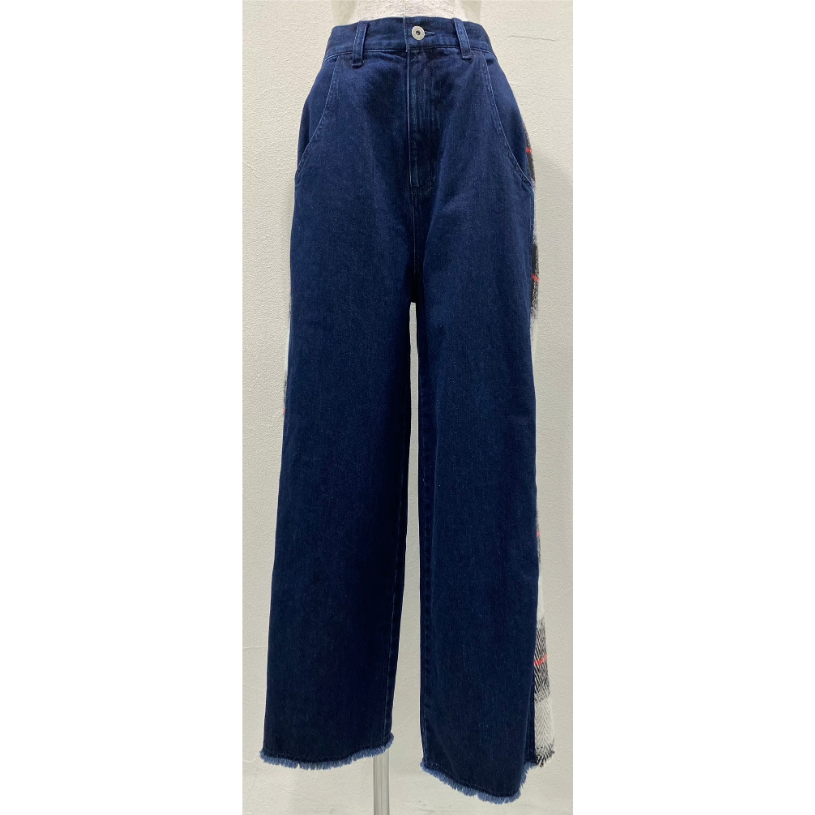 CYAN TOKYO】ツイードコンビワイドデニム | selectshop kusukusu
