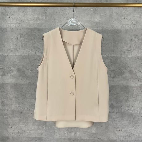 【Anna Kerry】V NoCollar GILET