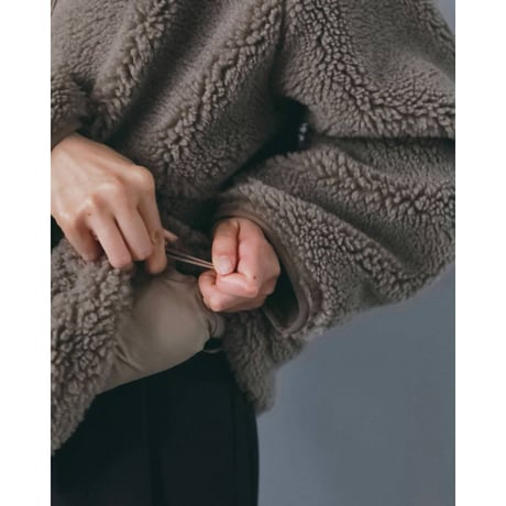 【anuke】Boa Zip Blouson