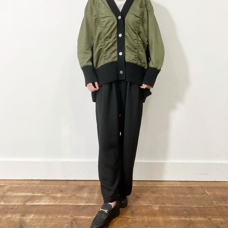 【 siro de labonte 】docking MA-1 cardigan