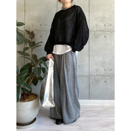 【ROSIEE】ワイドタックテンセルパンツ