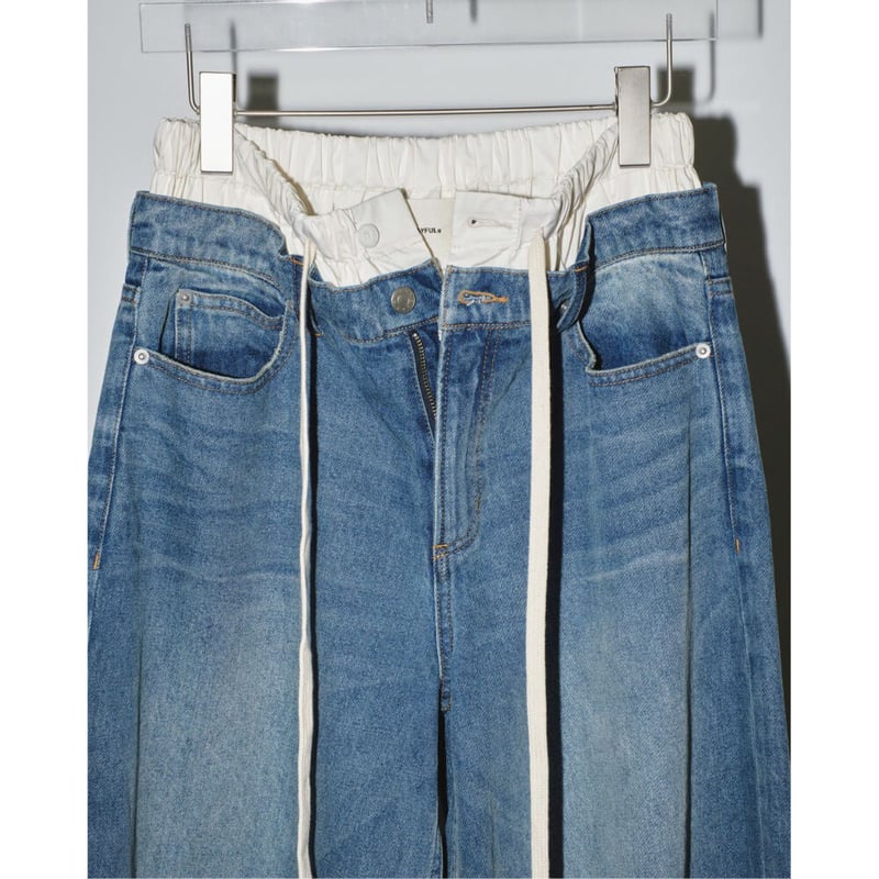 TODAYFUL】Layered Waist Denim | selectshop kusu TODAYFUL】Layered Waist Denim | selectshop kusu