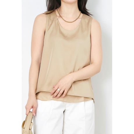 【MICA&DEAL】サテンタンクトップ
