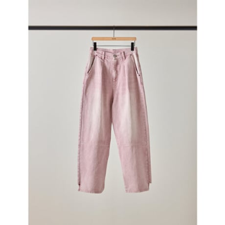 【YENN】HIGH RISE TUCK WIDE　ピンク