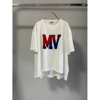 【MARGAUX VINTAGE】MV red/blue logo-TEE