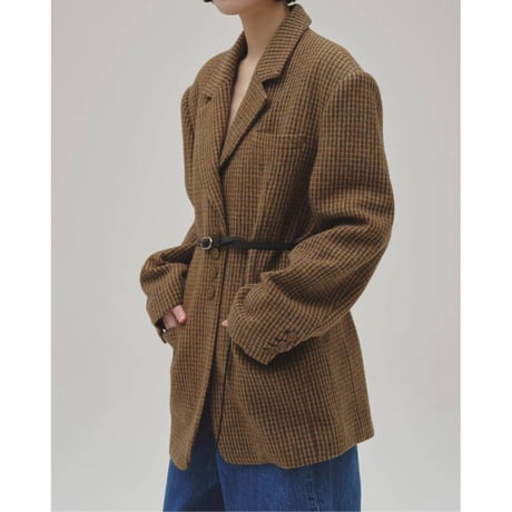 【TODAYFUL】Wool100% Check Jacket　※納期9月下旬～10月上旬