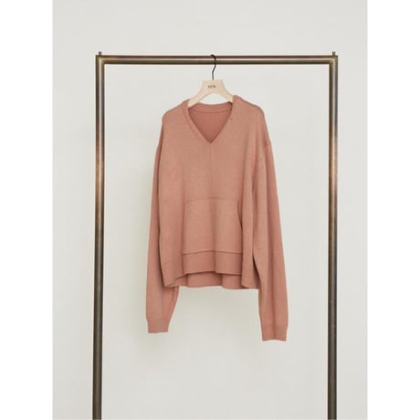 【YENN】POCKET DESIGN KNIT PO