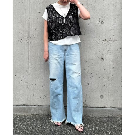 【QTUME】2WAYクロップドベスト