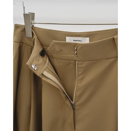 【TODAYFUL】Lightweight Tuck Trouser
