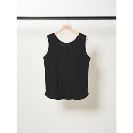 【YENN】CUT OFF RIB TANKTOP