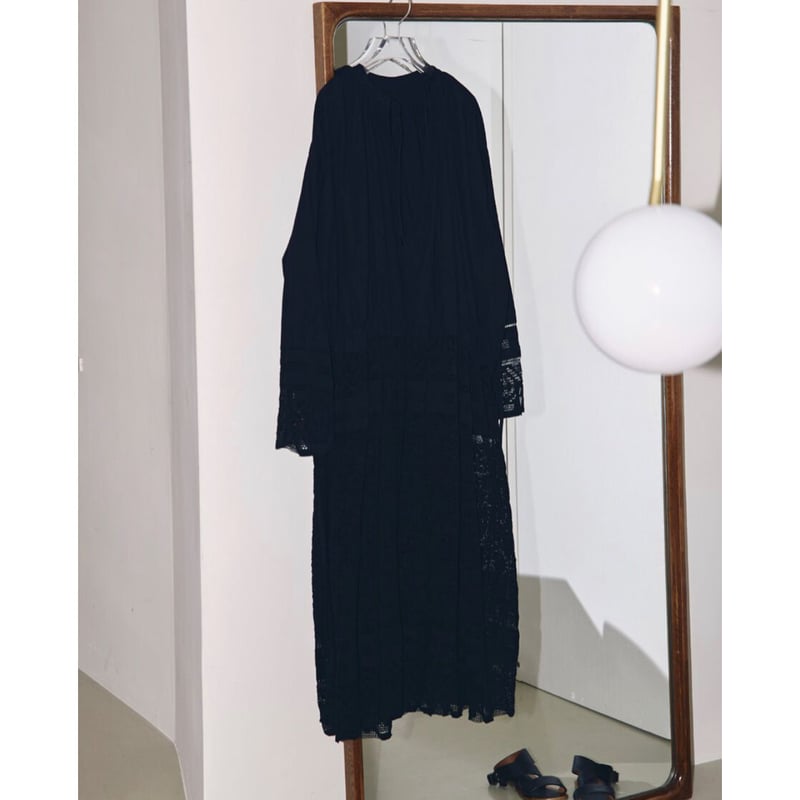 TODAYFUL Church Lace Dress 黒36ロングワンピース/マキシワンピース