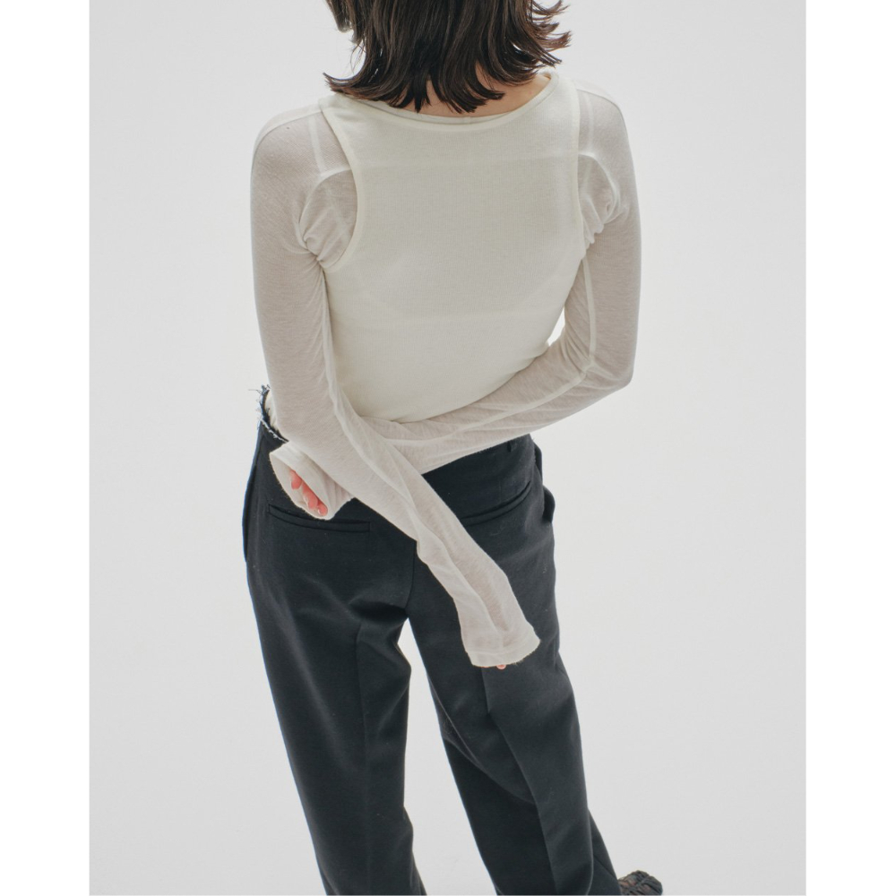 TODAYFUL】Layered Sheer Long T-shirts | selects