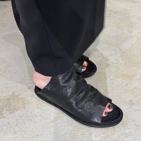 【M.U.L.】DRAPED LEATHER SANDALS　MULW-2079