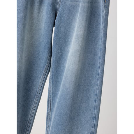 【YENN】LACE HEM TUCK DENIM　※納期：8月中旬〜9月中旬