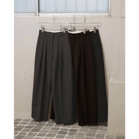 【TODAYFUL】Bonding Wide Trousers　※納期9月上旬～10月上旬