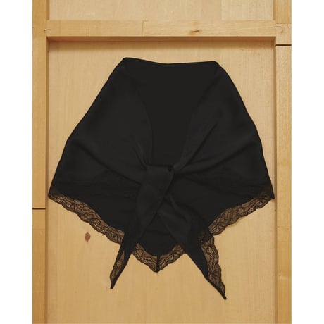 【TODAYFUL】Satin Lace Scarf　※納期6月中旬～7月中旬
