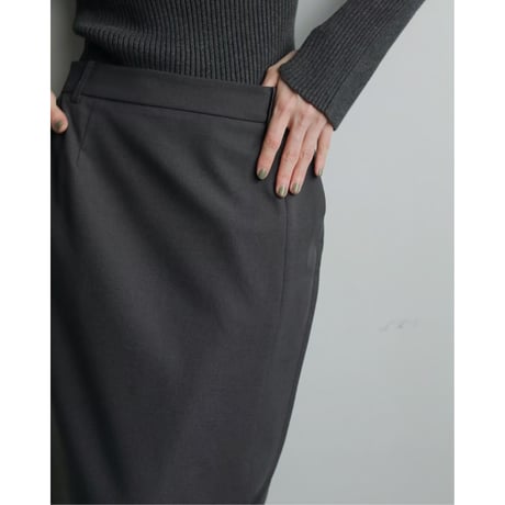 【anuke】Heather Stretch Middleskirt※9月中～10月中