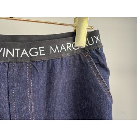 【MARGAUX VINTAGE】ワンウォッシュデニムスリムパンツ