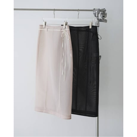 【anuke】Sheer Knit Skirt　※納期3月上旬～4月上旬