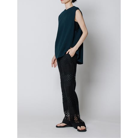 【YENN】 TWIST HEM VEST PO