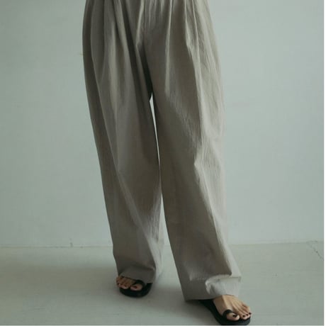 【anuke】Check Tuck Pants