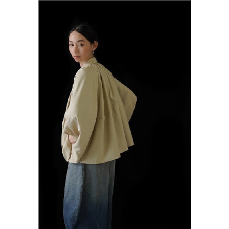 グローンインザサン CANCLINI　リネンジャケット　ブルー　日本製　サイズ2 COLONY CLOTHING / ALBINI リネン プールサイドシャツ / CC2401