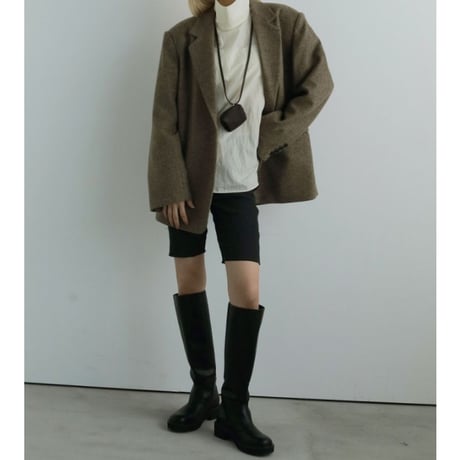 【anuke】Ecoleather Long Boots