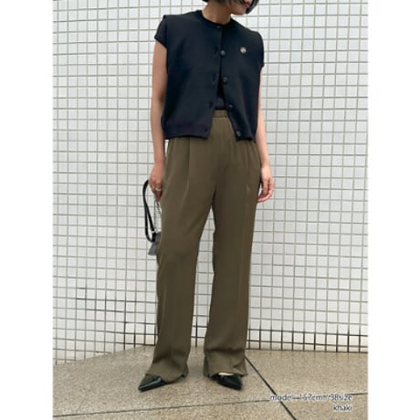 【YENN】SIDE SLIT SLACKS