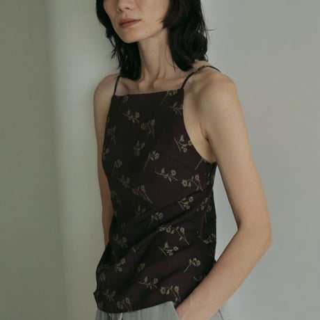 【anuke】Flower Jacquard Tops　※納期5月中旬〜6月中旬