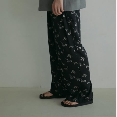 【anuke】Flower Jacquard Pants　※納期5月中旬〜6月中旬