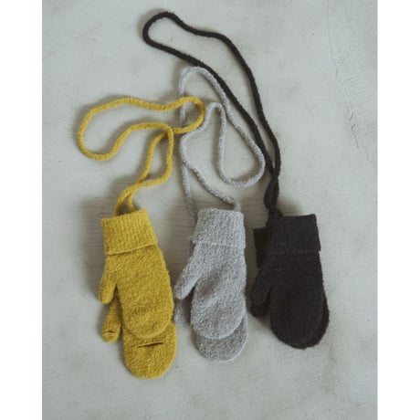 【anuke】Boucle Knit Mittens※11月上～12月上