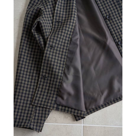 【anuke】Check Coverall Jacket　※納期9月中旬～10月中旬