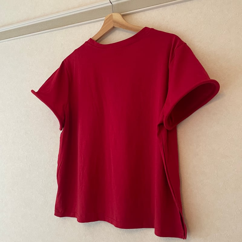 D&G リブ編み 半袖トップス 24/38 レッド D&G リブ編み 半袖トップス 24/38 レッド GU公式 | リブT(半袖)