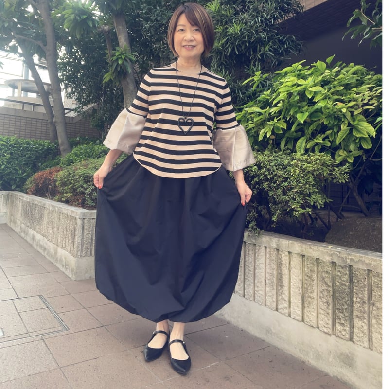 バルーンスカート（ブラックのみ） | Midum ミドゥム