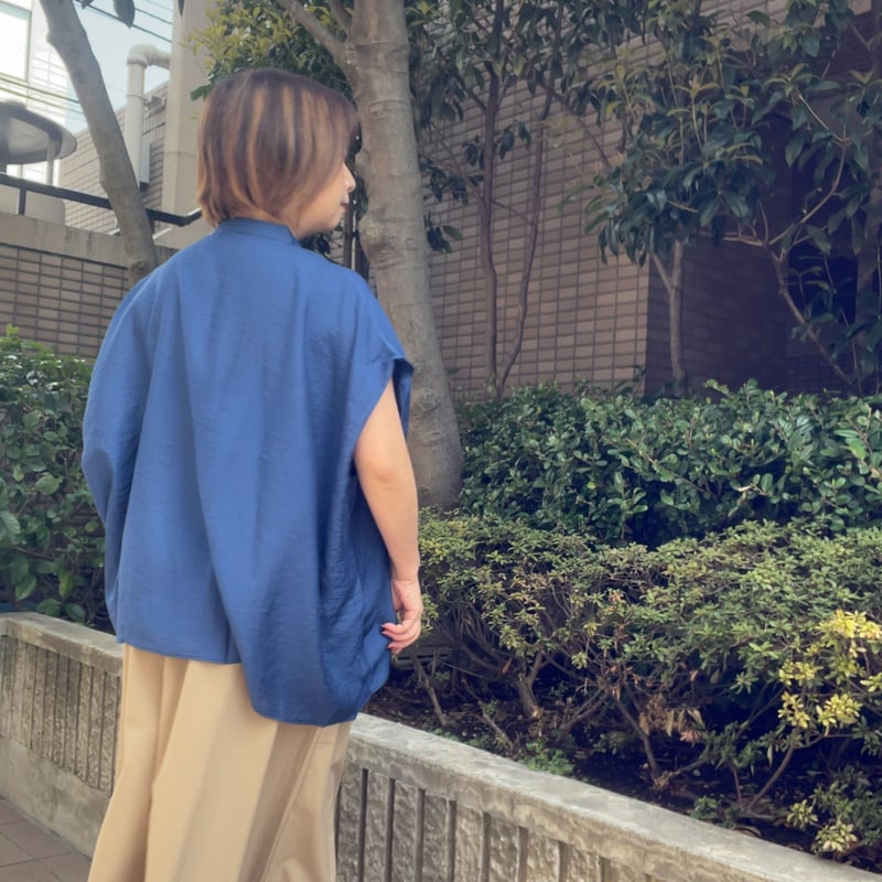 スキッパーAライントップス（ブルー） | Midum ミドゥム