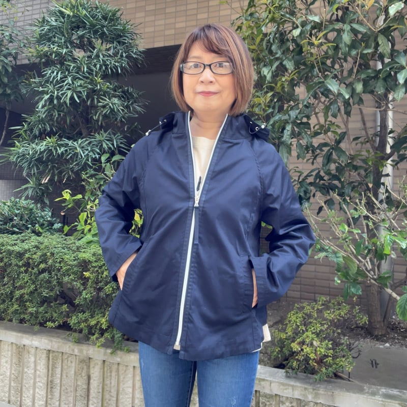 【新品未使用】PICONE Club フード付きジャケット ネイビー フードつきショートジャケット（ネイビーのみ） | Midum ミドゥム