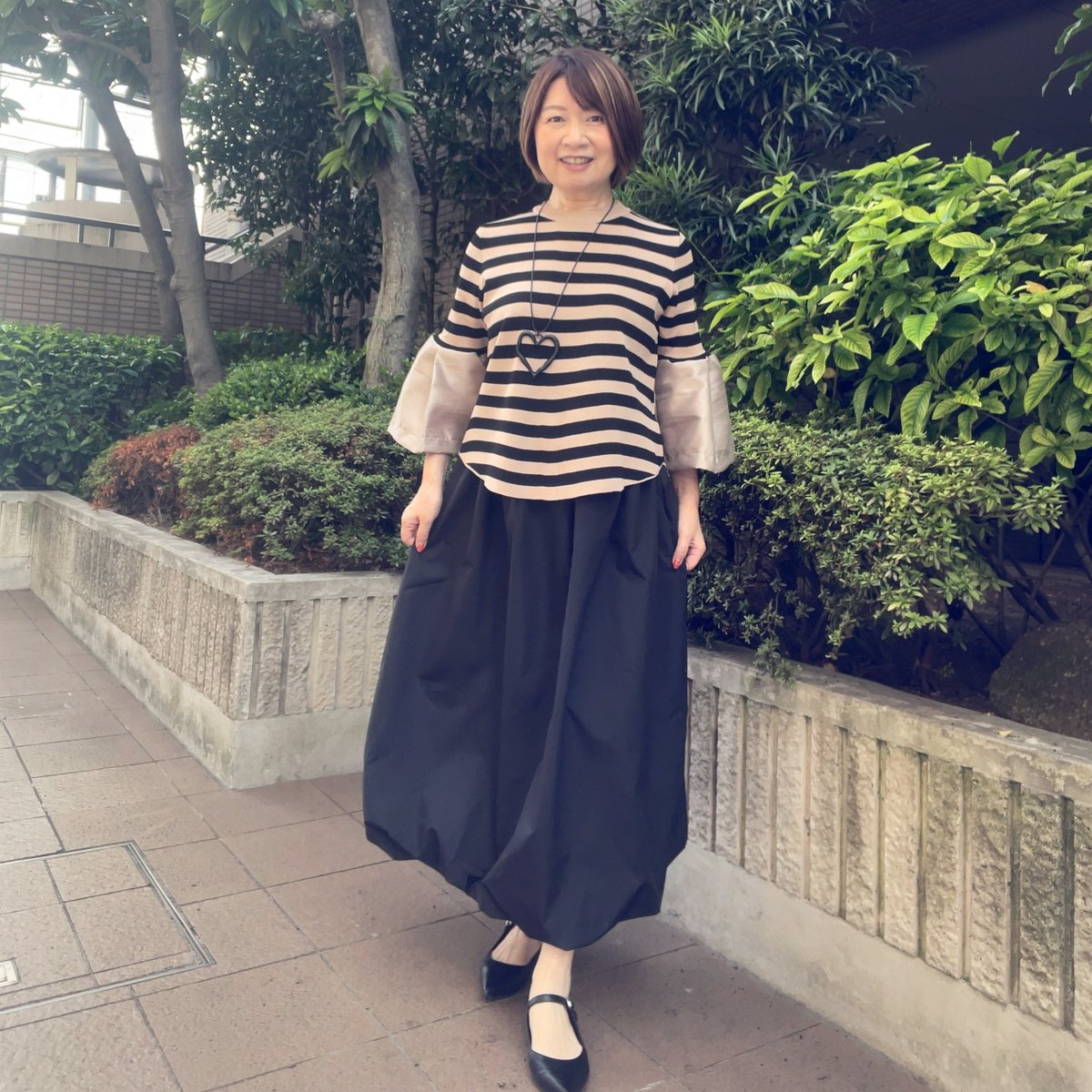 バルーンスカート（ブラックのみ） | Midum ミドゥム