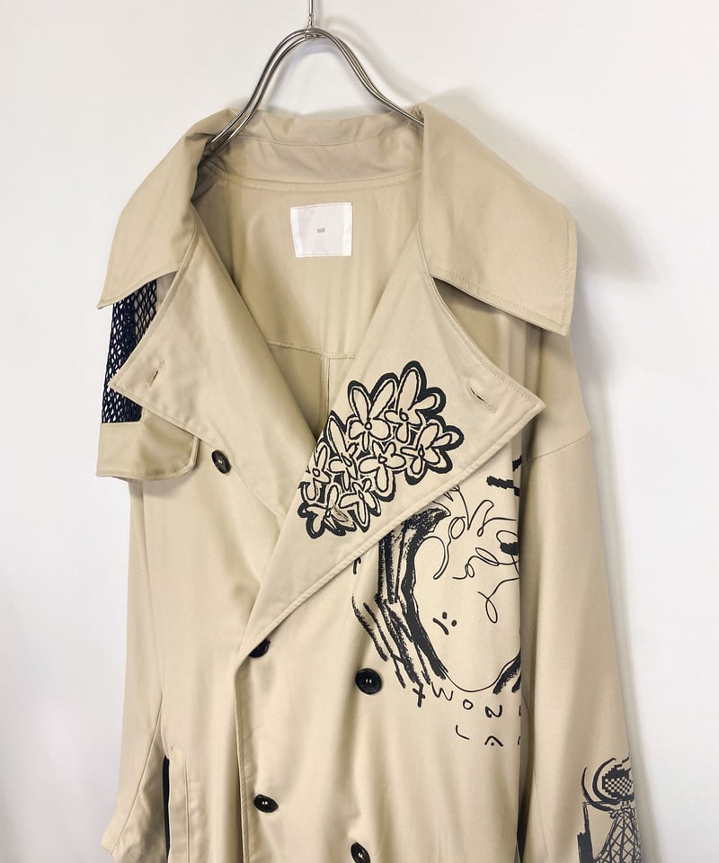 ワンダーランド】Art trench coat [SAMPLE SALE] | 0658