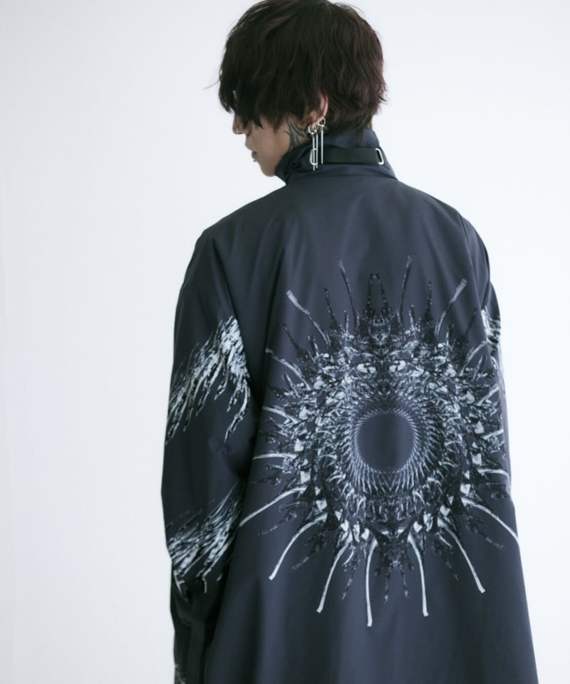 Chrome spine ] long coat | 0658